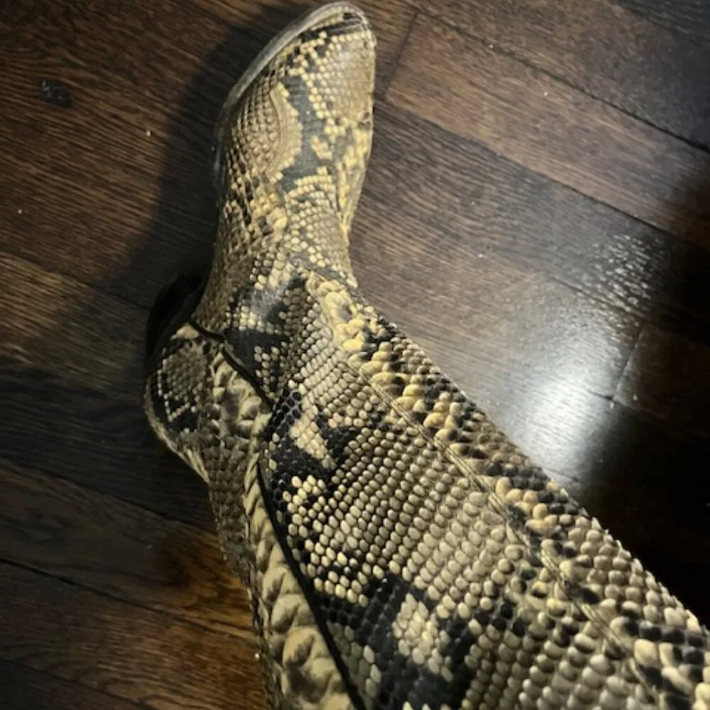 Dan Post Ladies Full Snakeskin boots  Vintage - Picture 2 of 8